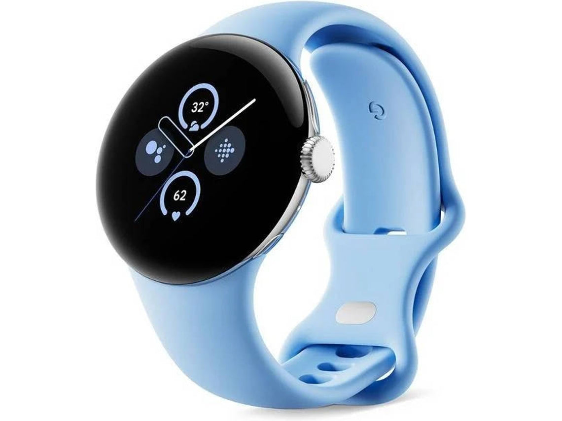 Google Pixel Watch 2 avec moniteur de fréquence cardiaque Fitbit, gestion du stress et sécurité, montre intelligente Android, boîtier en aluminium noir mat, obsidienne, WiFi