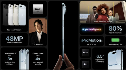 iPhone 17 Series & iPhone Air : toutes les nouveautés + AirPods Pro 3 avec capteur cardiaque