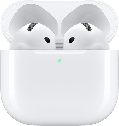 Apple Airpods 4 Blanc avec Boîtier de charge USB‑C avec réduction active du bruit.