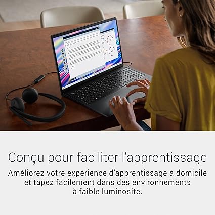 Dell 15 PC Portable DC15250 15,6" FHD (1920 x 1080) 120 Hz, Processeur Intel Core i5-1334U, Graphiques Intel UHD, 16 Go RAM, 512 Go SSD, Windows 11 Home, Clavier AZERTY