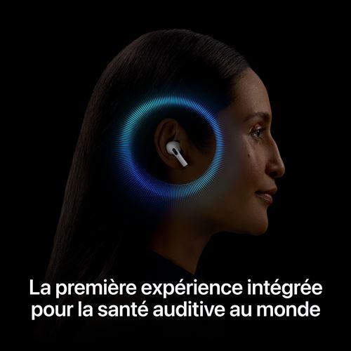Apple AirPods Pro 2ème génération Blanc avec boîtier de charge MagSafe USB‑C Ecouteurs sans fil