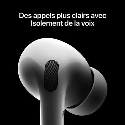 Apple AirPods Pro 2ème génération Blanc avec boîtier de charge MagSafe USB‑C Ecouteurs sans fil