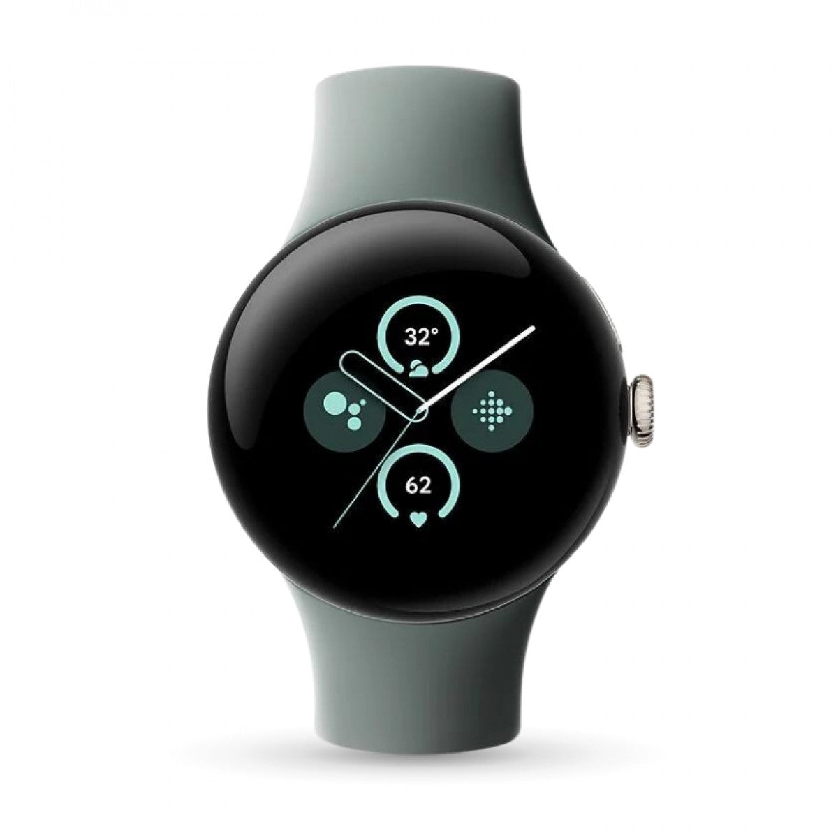 Google Pixel Watch 2 avec moniteur de fréquence cardiaque Fitbit, gestion du stress et sécurité, montre intelligente Android, boîtier en aluminium noir mat, obsidienne, WiFi