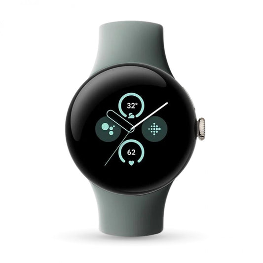 Google Pixel Watch 2 avec moniteur de fréquence cardiaque Fitbit, gestion du stress et sécurité, montre intelligente Android, boîtier en aluminium noir mat, obsidienne, WiFi